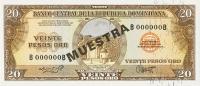 Gallery image for Dominican Republic p102s2: 20 Pesos Oro